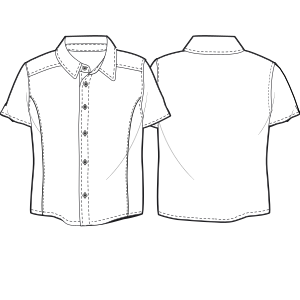 Moldes de confeccion para NENES Camisas Camisa 8067